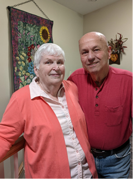Portrait of Impella patient John Fisher and his wife